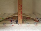 Antique Slag Glass Curved Panel For Repair   Replacement Texture Outside