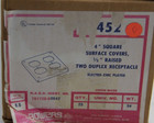 Bowers 452 Square 4  Surface Covers Two Duplex Receptacle 1 2  Raised