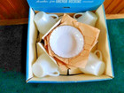 Anchor Hocking Golden Shell Luncheon Set-new Old Stock Foil Stickers-1960s-70s