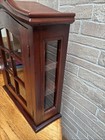 Mid Century  Teak Wood Shadowbox  Bathroom Cabinet 24 5    Tall