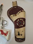Vtg Kilgore Toy Co  Ranger Circle K Cap Gun Red Cowboy Grips Star Holster Studs