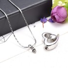 Urn Necklaces For Ashes Heart Cremation Memorial Keepsake Pendant Necklace Chain