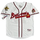 Chipper Jones Atlanta Braves 1995 World Series Home White Jersey Men s Large