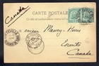 Tunisia 1896 Postcard To Toronto Canada  Massey-harris Farm Equipment