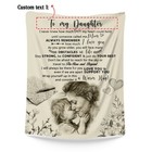 To My Daughter Blanket Personalized Letter From Mom Birthday Gifts