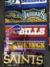 S33 Vintage Team Nfl Football 3  X 8 5  Bumper Stickers Lot Of 30 - Some Retired