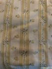 Vintage Antique Pillow Ticking Yellow Floral Stripe Grunge Bed 17 X 24 Estate