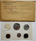 1956 Franklin Us Proof Set  5 Coins With Original Government Envelope