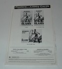 The Slams 1973 Promo Movie Pressbook Press Book Jim Brown Judy Pace Ted Cassidy