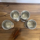 Vintage antique Ph Pewter Goblets Set Of 4 Made In England 4    Tall