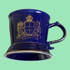 Royal London Gentleman s Gifts Shaving Mug   Razor Handle     Cobalt Blue W  Gold