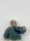 Antique German Hertwig Carl Horn All Bisque Boy Doll Dollhouse Miniature 1 5   