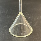 1 Vtg Pyrex Glass Fluted Funnel Short Stem Usa 60 Degree Marked K 58 Laboratory