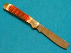Nm Vintage  80s Frost Japan Bone One Arm Copperhead Trapper Knife Folding Hunter