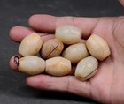 Antique Himalaya Tibetan Cultures Beads Prayer Jade Stone Beads