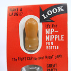 Vintage Gag Gift Baby Nipple Bottle Latex Poppa s Pacifier  Mini Liquor Bottle