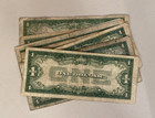  1 Funny Back Bank Note Bill Currency Blue Seal Silver Certificate 1928 1934