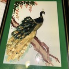 Vintage Hand Cut And Painted Wheat Stalk On Silk Unique  And Extraordinary