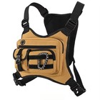Tactical Mens Chest Bag Outdoor Riding Vest Pack Foldable Oxford Camping Pouch