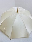 Christian Dior Logo Allover Pattern Long Umbrella Beige Off White