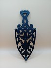 Vintage Cast Iron Footed Trivet Stand 8 3 4    Tall - Beautiful Design
