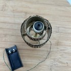 Dollhouse Battery Operated Two Tier Bronze Color Lamp Miniature Not Tested