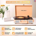 Vinyl Record Player With Built-in Speaker  Usb Recording  Bluetooth Vintage