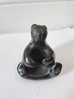 San Ildefonso Wan Povi Kathy Sanchez Spirit Bear Effigy Pottery Turquoise Eyes