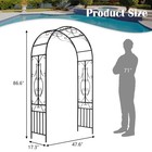 Garden Arch Trellis - Outdoor Metal Wedding Arbor  For Climbing Plants  Vines