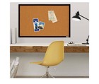Quartet Cork Bulletin Board  Framed Corkboard  2  X 3   Black Frame