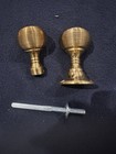 Polished Brass Reed    beehive    Door Knobs