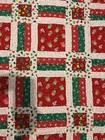 Hand Made Owl Christmas Quilt - Throw Size - 100  Cotton - New