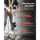 Uimoso Electric Demolition Jack Hammer Concrete Breaker 2100w 1650 With Trolley
