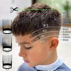 Professional For Wahl Clipper Guards Set  10 Pcs Coded Cutting 10 Pack Black Usa