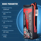 2x 5200mah 80c 3s 11 1v Hardcase Lipo Battery With Deans Plug For Rc Car Truck