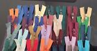 Job Lot 50 Closed End Zips No 3 - All Ykk - Mixed Colours - 4  To 22  