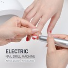 Nail Drill Electric File Acrylic Manicure Pedicure Portable Machine Salon Bits