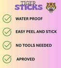 Tlc  uber  lyft taxi  Approved Vehicle Safety Decals Sticker- 14 Pieces 