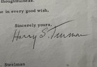 Harry Truman 1972 Typed Letter Signed - 7 Months Before His Death - President