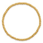 1 20 14k Gold Filled Women s 3mm Stardust Beaded 7  Flexible Stretch Bracelet