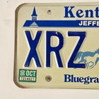 Kentucky License Plate     free        jefferson County Ky Bluegrass State Tag Xrz 815
