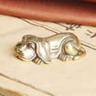 Tabletop Figurine Brass Dog Animal Statue Small Sculpture Home Decor Gifts New