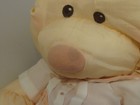 Vintage 1986 Fisher Price Puffalump Bear Cub 8006 Peach Romper Exc 