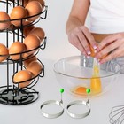 Spiral Egg Skelter Countertop Copper Look Holder - Up To 3 Dozen Eggs - New