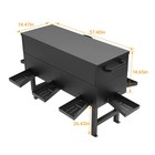 Heavy Duty 128lb Gravity Deer Feeder With 8 Ports Wild Game Livestock Feeder