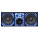 Blue Fully Loaded Speaker Box W  2x 10  Woofers  6  Driver  2x 4  Tweeters