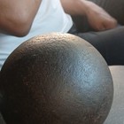 Solid Cast Iron Cannonball Artillery Shot Ball Militaria Collectible Decor