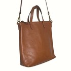 Madewell The Zip Top Transport Crossbody Brown Leather Handbag Minimalist Tote