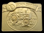 Qg14160  nos  Vintage 1988   john Deere   Model D Tractor 24k Gold Plated Buckle