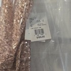 David s Bridal Rose Gold Sequin V-neck Sleeveless Long Gown Dress Size 16